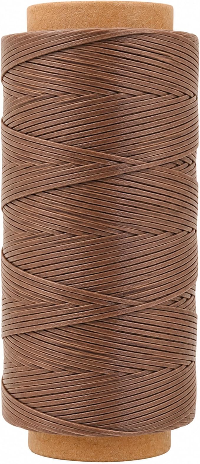 Mandala Crafts 210D 1mm Taupe Flat Waxed Thread for Leather Sewing