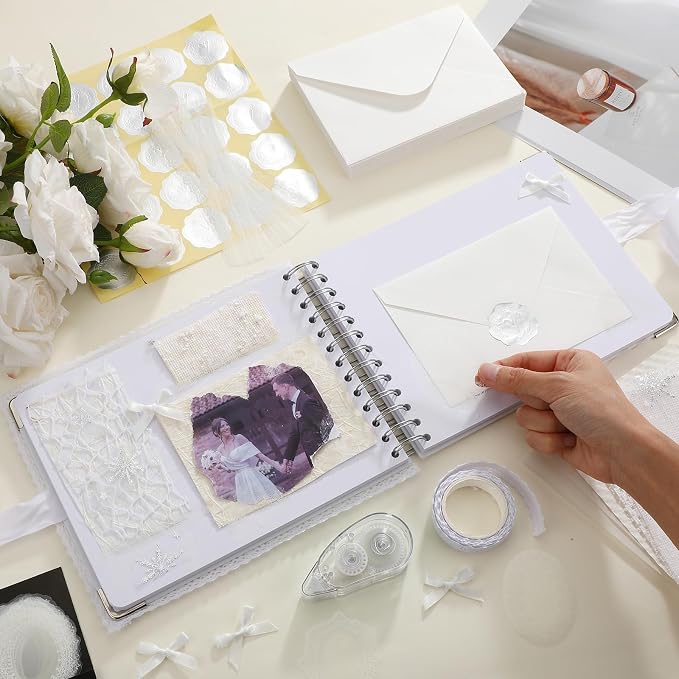 Letters to Bride Scrapbook,8.5 X 7 Inch,Classic,Silver