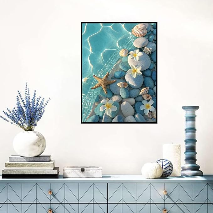 Benjenes Ocean Diamond Art Kits for Adults, Diamond Painting Kits