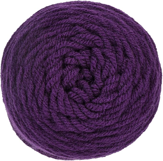 RED Heart 285412 Super Saver Yarn, Dark Orchid