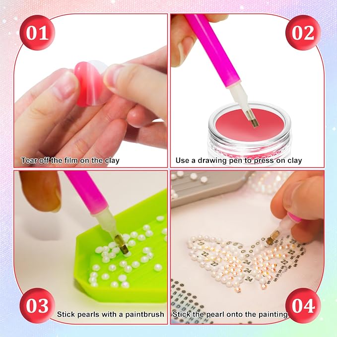 FOJOO Diamond Art Glue, Diamond Painting Wax Refills & Clay Mud
