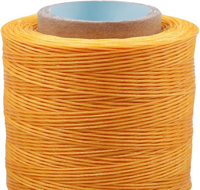 284Yards Waxed Thread for Leather, 0.8mm Waxed Linen Thread, Wax String | Waxed Thread for Bookbinding, Upholstery Thread Heavy Duty, Wax String for Leather Craft DIY/Bookbinding/Shoe Repairing