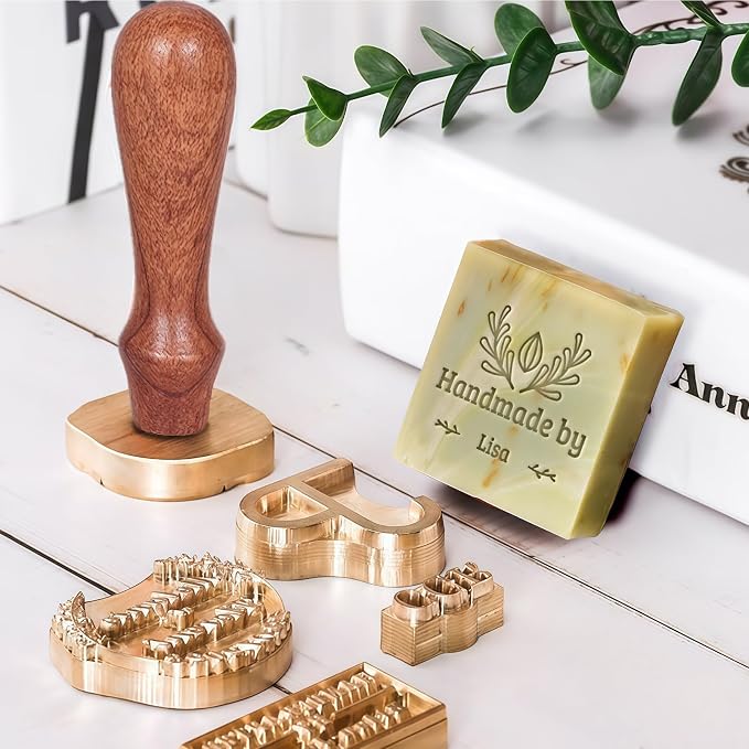 Custom Soap Stamp Personalized Soap Making Kit for Homemade Soap Logo Soaps Stamp for DIY Branding Gifts