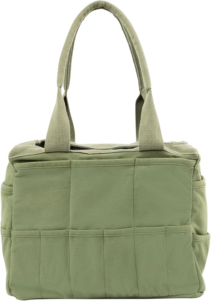 Soolla Studio Bag: Art Supply Storage Organizer & Pottery Tool Bag, Washable Tote, Yarn Bag, Crochet, 30 Pockets, 15+ Colors