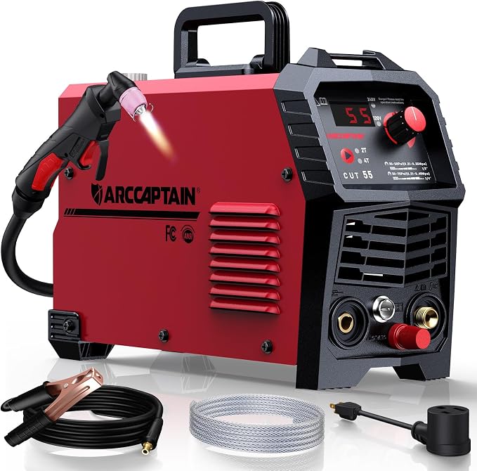 ARCCAPTAIN 55A Plasma Cutter Machine, Non-Touch Pilot Arc, 120V/240V