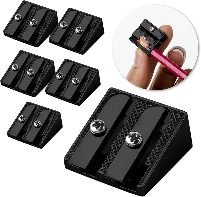 Mr. Pen- Handheld Metal Pencil Sharpener, 6 Pack