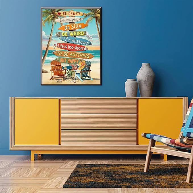 Beach Diamond Painting Kits for Adults - Landscape Diamond Art for Adults