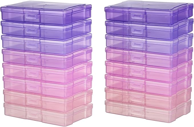 novelinks Photo Storage Boxes with Handle, Photo Organizers and Storage | 1Pack Color, Photo Albums 4x6 Pictures, Photo Cases, Classroom Organization, Index Card Box, Photo Card Holder, Seed Storage