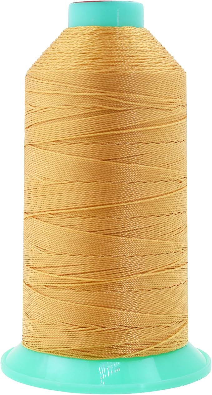 Mandala Crafts Size 207 630D T210 Blonde Bonded Nylon Thread, 800 YDs