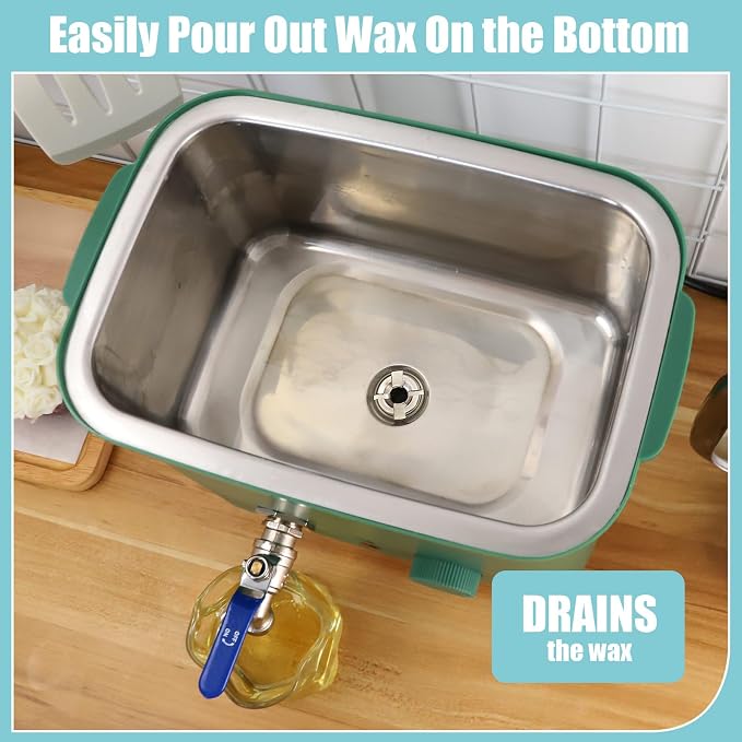 TOAUTO 8Lbs Wax Melter with Quick Pour Valve for Candle Making
