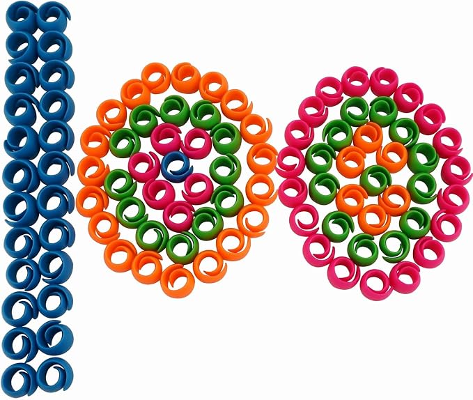 New Brothread 100pcs Thread Spool Huggers | Thread Spool Savers, Prevent Tails from Unwinding, No Loose Ends for Sewing and Embroidery Machine Thread Spools