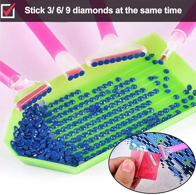 Suptikes 22 Pieces 5D Diamonds Painting Tools and Accessories Kits with Diamond Painting Roller and Diamond Embroidery Box for Adults or Kids