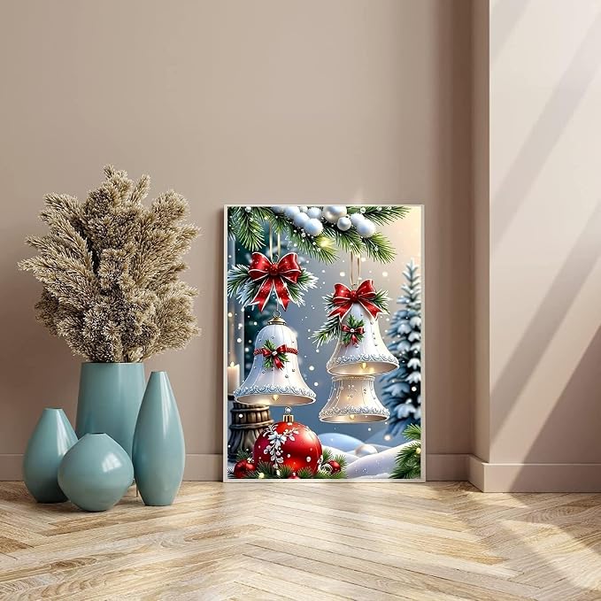 Christmas Bell Diamond Art Kits for Adults Diamond Painting Kit for Adults