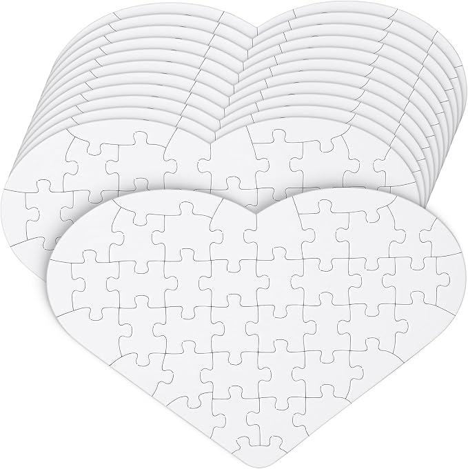 Mr. Pen- Blank Puzzle Bulk, 12 Pack, 40 Pieces/Pack, 9.3" x 6.2"