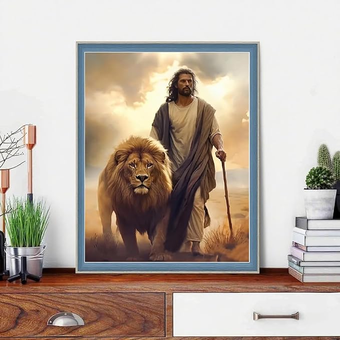 BAWKENTON Paint by Numbers for Adults and Kids, Religious Christian Painting by Number Kits On Canvas, Jesus Number Artist Paint by Number Kit Funny DIY, Home Wall Decor, Gifts 12X16in