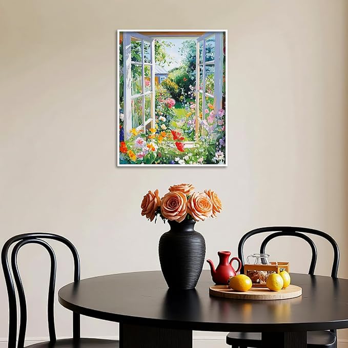 Amaieuin Flower Paint by Numbers Kits for Adults