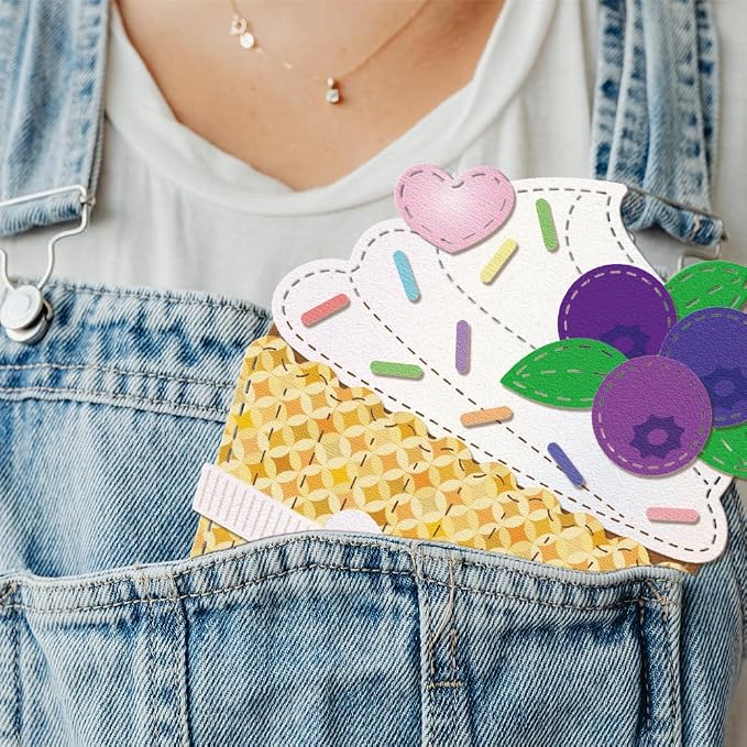 GLOBLELAND 3D Cupcake Gift Card Holder Cutting Dies for Card Making Dessert Cut Die for DIY Scrapbooking Journal Embossing Paper Craft Decor