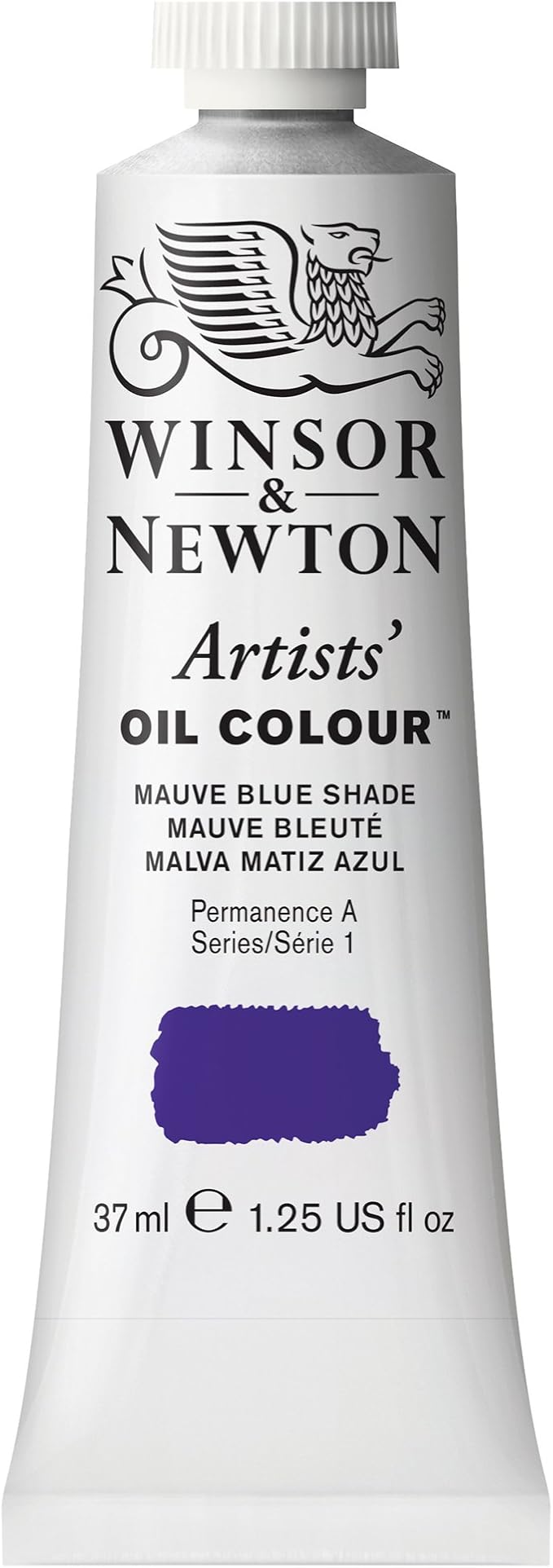 Winsor & Newton Artists' Oil Paint, 37ml Tube, Mauve Blue Shade