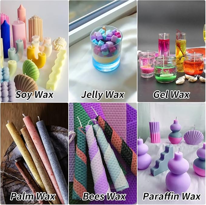 FansArriche Candle Dye - 18 Colors Liquid Oil-Based Dye for Candle Wax | Highly Concentrated, Natural Candle Color for DIY Candle Making
