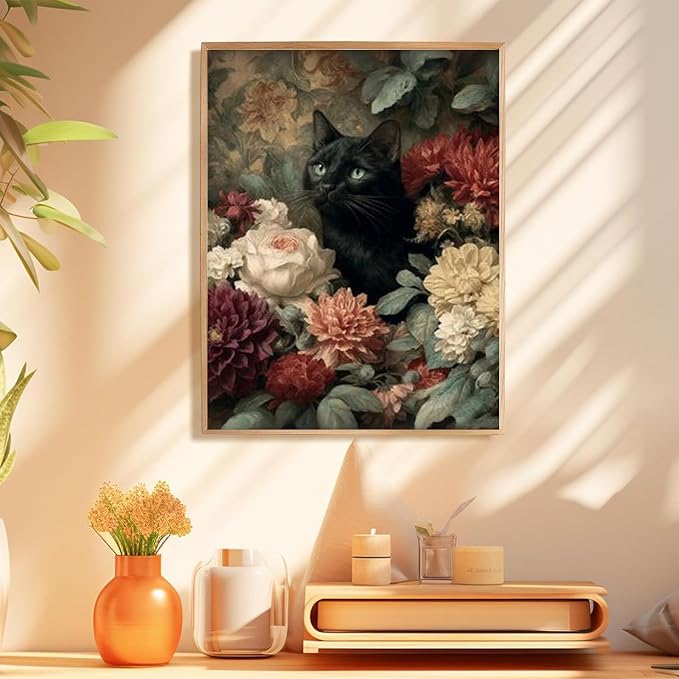 Cat Paint by Numbers Kit for Adults, Adult Paint by Number Kits 16x20 in | Paint by Numbers Kit for Adults, Acrylic Painting by Numbers, DIY Arts and Crafts for Gifts or Home Decor