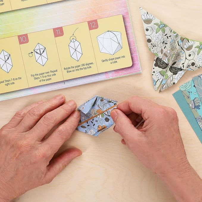 LEISURE ARTS Origami Kit, 60 Folding Sheets, 20 Designs, 61 Piece