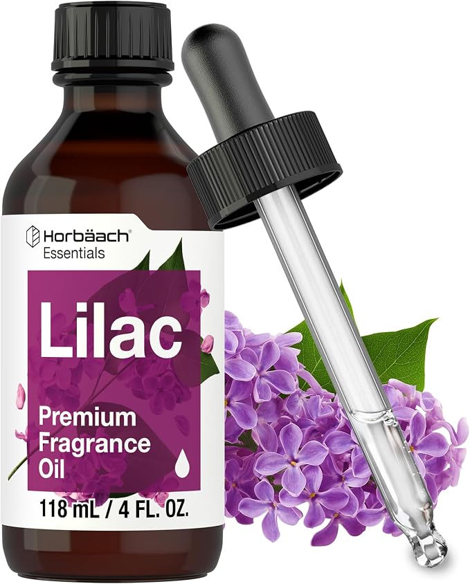Horbaach Lilac Fragrance Oil for Diffusers, Candle, and Soap Making | 118ml