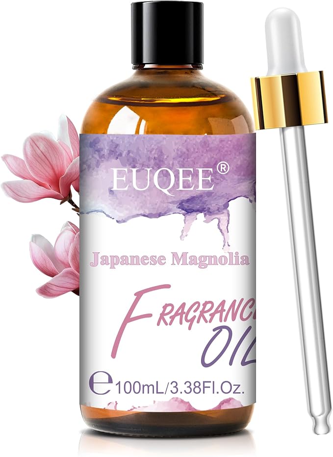 EUQEE Japanese Magnolia Fragrance Oil 3.38 Fl Oz/100ML Elegant Floral Scent