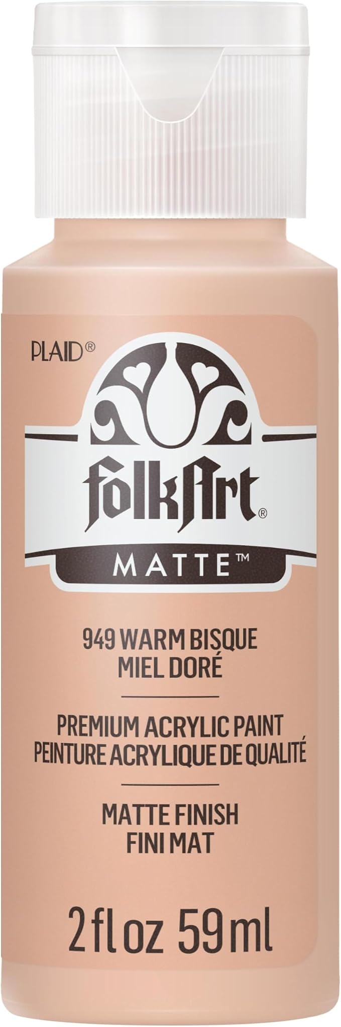 FolkArt Acrylic Paint in Assorted Colors (2 oz), 949, Skintone