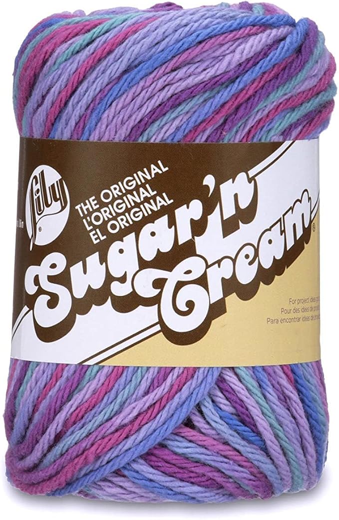 Lily Sugar'n Cream Ombre Yarn for Dishcloths, Jewels, 6-Pack