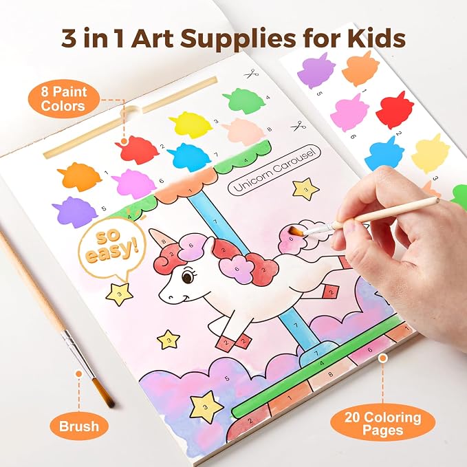 Jar Melo Paint with Water Books for Toddlers, Unicorns