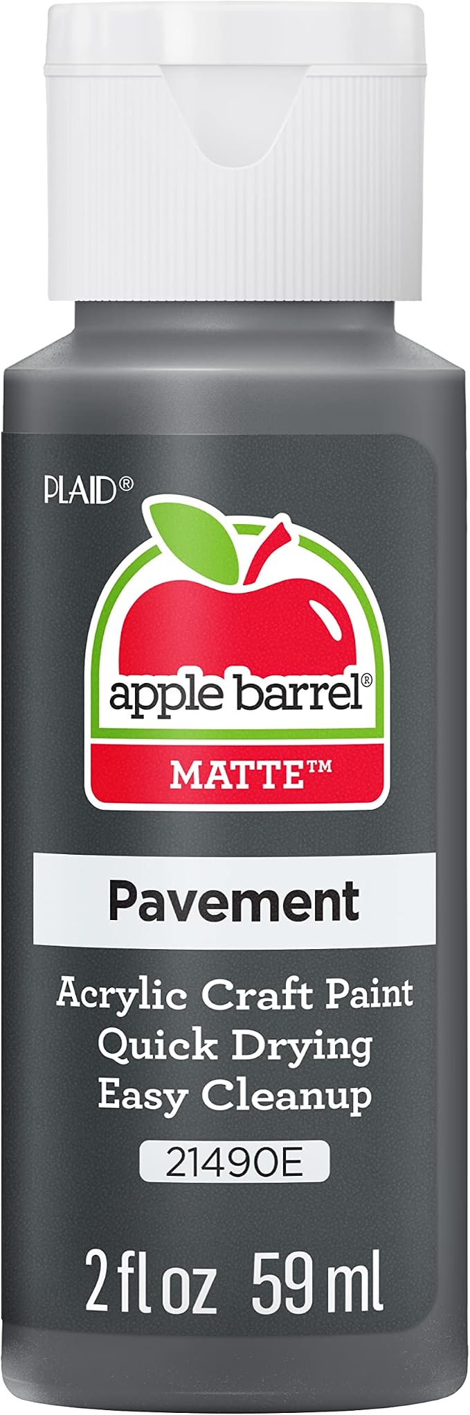 Apple Barrel Acrylic Paint in Assorted Colors (2 oz), 21490, Pavement