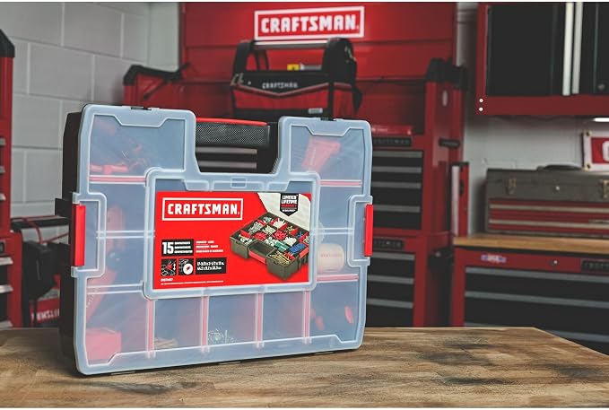 CRAFTSMAN Large Storage Organizer, 15 Compartments (CMST14027)