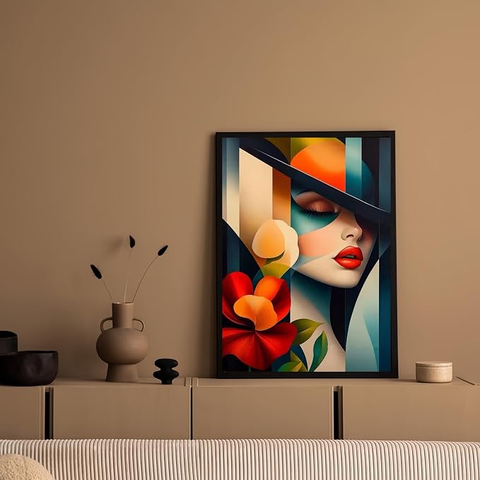 DOTSTART Paint by Numbers for Adults,Beautiful Woman with Flower Adult Paint by Number Kits on Canvas,DIY Paint by Numbers Easy,Number Painting Acrylic Oil Painting,for Home Wall Decor 15.7X19.7 Inch