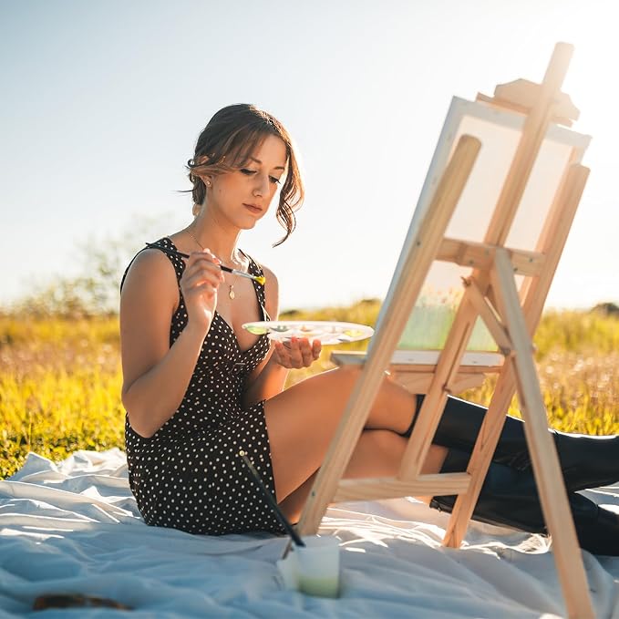 Art Advantage Artist Canvas Visual Edge 18x24, Stretched Canvas for Painting, Blank Canvas for Acrylics & Oils, Canvases for Artists, Professional Pre-Stretched Canvas