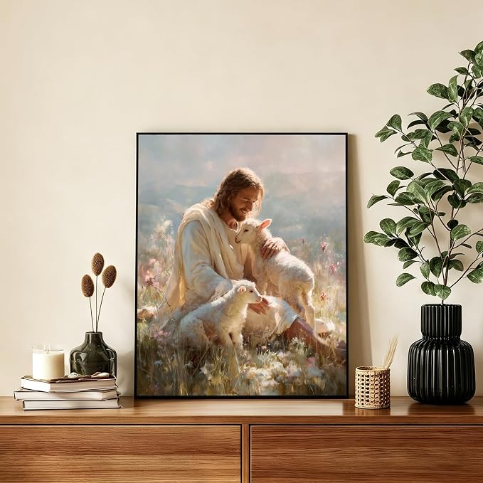 AUKELHJ Paint by Numbers Kit for Adults Beginner, Jesus, 16X20 Inch | Paint by Number for Adults, Beginner Friendly, High-Definition Color Canvas, Stress Relief, Home Decor, Gifts, Unframed