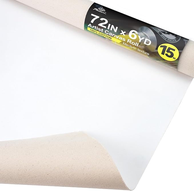 PHOENIX Professional Canvas Roll 72 Inch x 6 Yard (18 Feet)