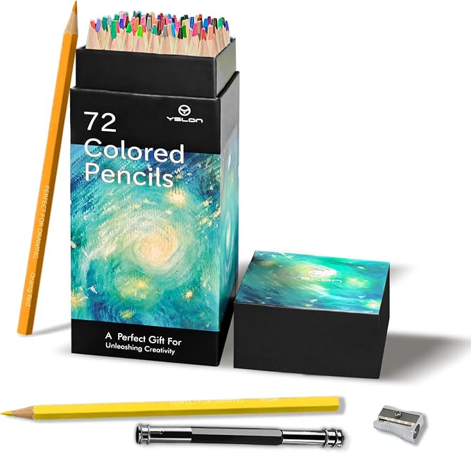72 Colored Pencils Professional Coloring Pencils Artist Sketch Drawing Color Pencil for Kids and Adults Art Color Pencil Set