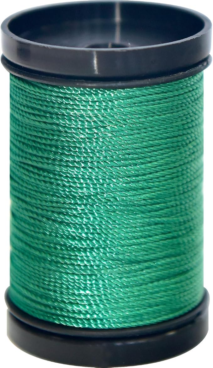 30 Yards Heavy Duty Extra Strong Upholstery Nylon Sewing Thread for Machine, Home, Hand, Craft, and Denim Leather，Color：Green