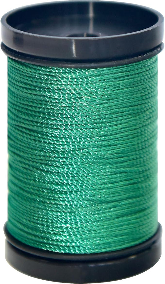 30 Yards Heavy Duty Extra Strong Upholstery Nylon Sewing Thread for Machine, Home, Hand, Craft, and Denim Leather，Color：Green