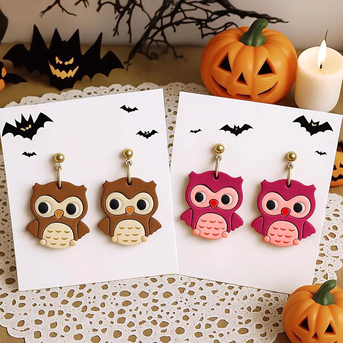 8pcs Halloween Clay Cutters for Polymer Clay Earrings
