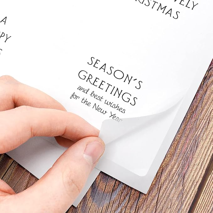 Katy Sue Christmas Verses Peelables Stickers for Christmas Card Making. 48 Peelable Verses & Sentiments/Peel Offs from Katy Sue Designs Card Making Supplies. Each Peel-Off Sticker is 4 x 3.5 inch