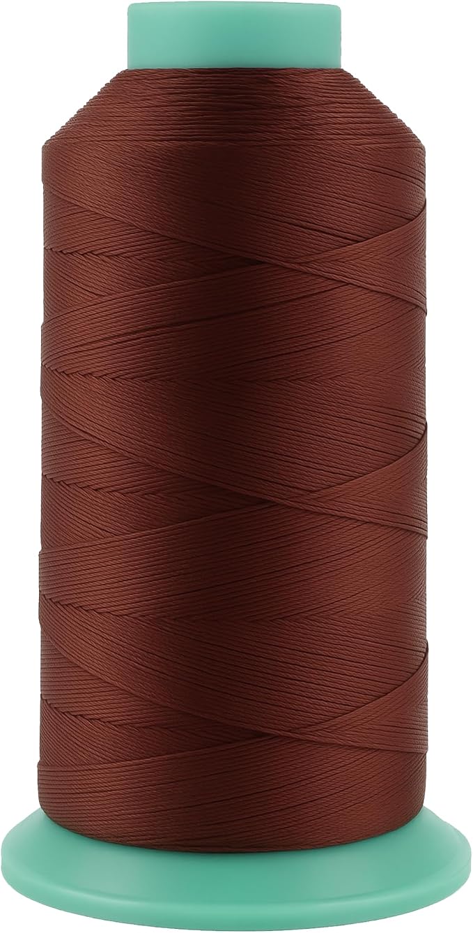 Mandala Crafts Size 69 210D T70 Copper Brown Bonded Nylon Thread, 1500 YDs