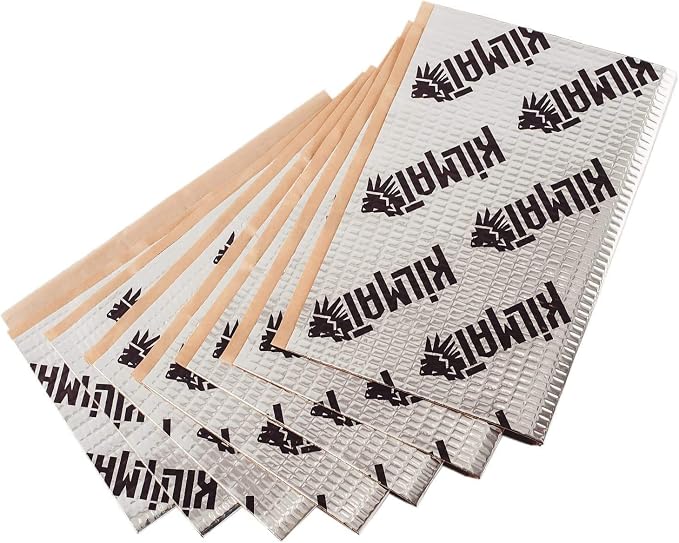 KILMAT 50 mil 25 sqft Car Sound Deadening Mat, Butyl Automotive Sound Deadener, Audio Noise Insulation and dampening
