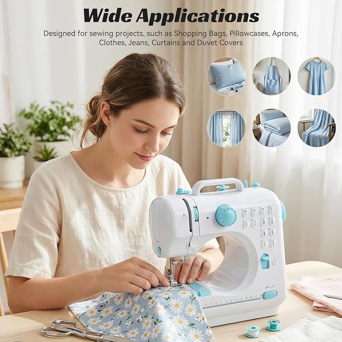 Ninonly Electric Sewing Machine for Beginners 12 Built-in Stitches
