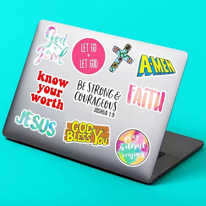 220Pcs Inspirational Christian Bible Verse Jesus Stickers, Christian Gifts