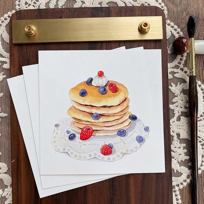 Watercolor Paper Sketchbook,3.9x3.9 Inch 20Sheets Mini Mixed Media Notebook