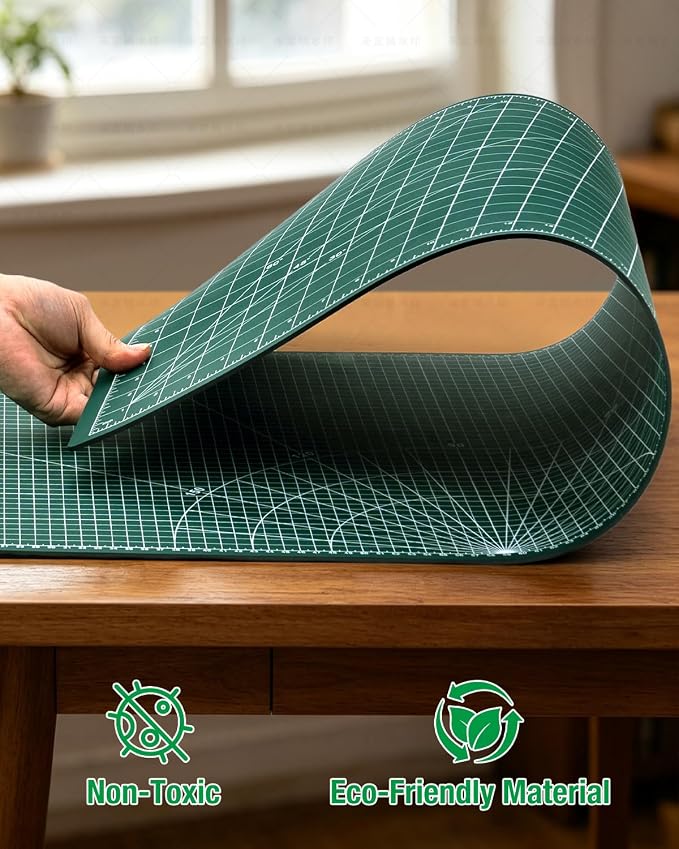 Self-Healing Cutting Mat 46 x 17 in, Double-Sided for sewing, quilting