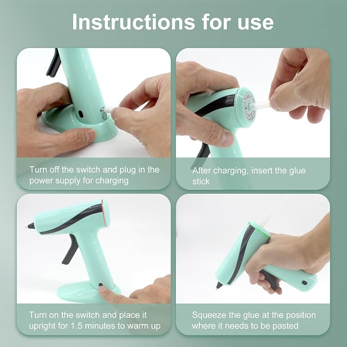 Hot Glue Gun and Sticks Set for Crafts & Home Repair