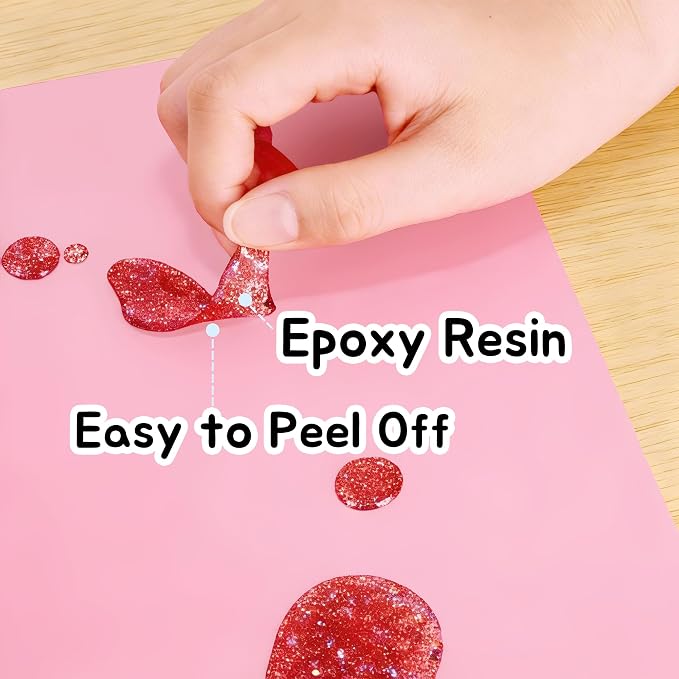 Silicone Mats for Resin Crafts 9"W x 12"L: Non-Slip Heat Resistant Small