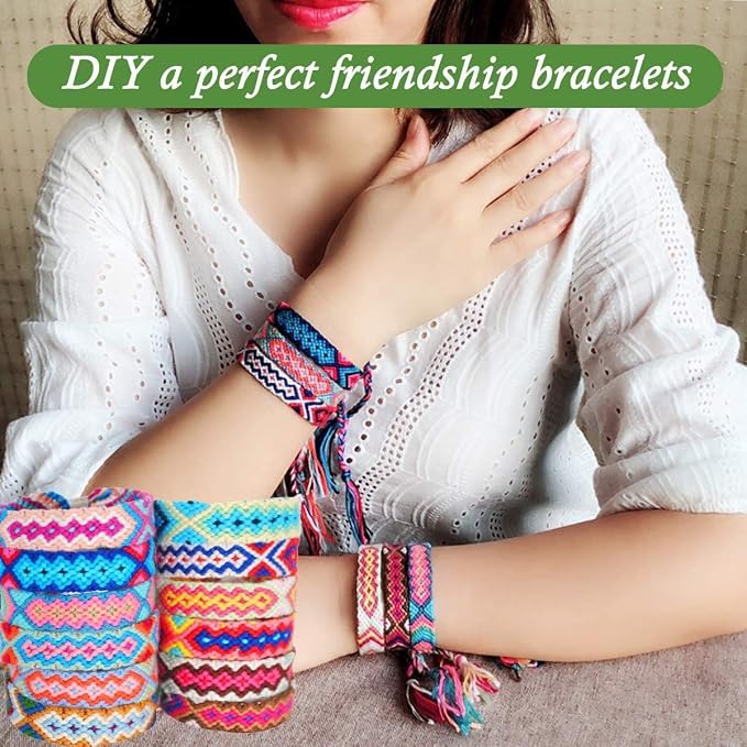 25 Rainbow Colors Embroidery Floss - Cross Stitch Threads - Friendship Bracelets Floss - Crafts Floss- Hand Embroidery Thread